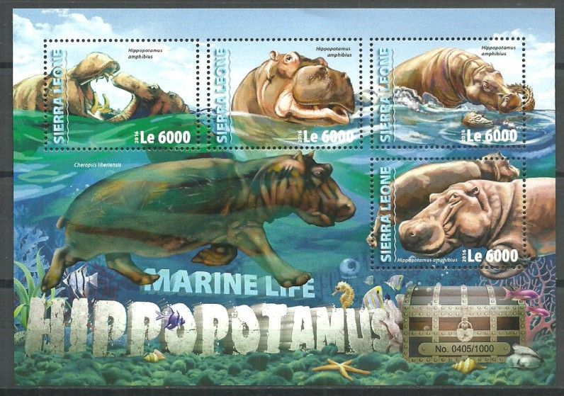 Znaczek Sierra Leone 2016 Mi ark 7078-7081 Czyste **