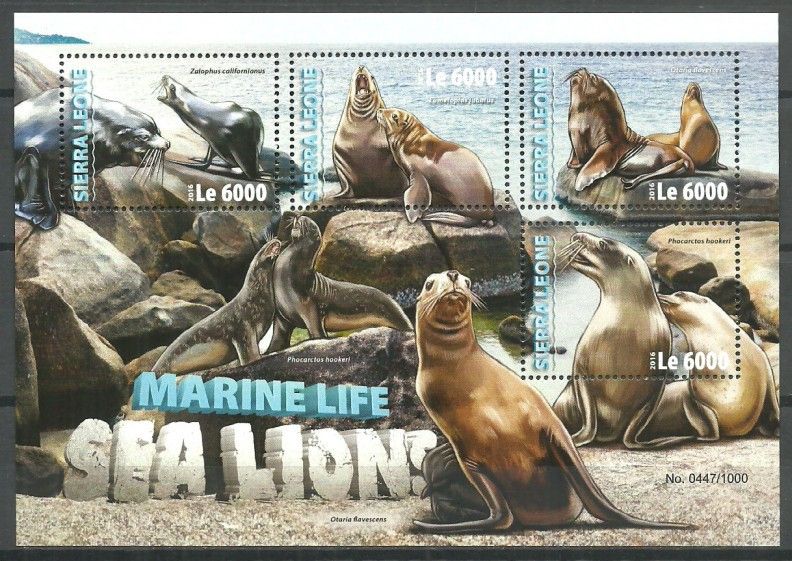 Znaczek Sierra Leone 2016 Mi ark 7083-7086 Czyste **