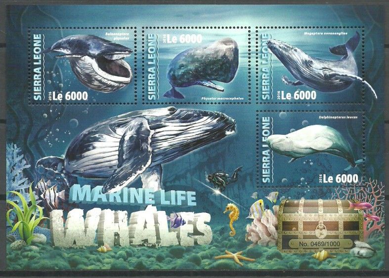 Znaczek Sierra Leone 2016 Mi ark 7093-7096 Czyste **
