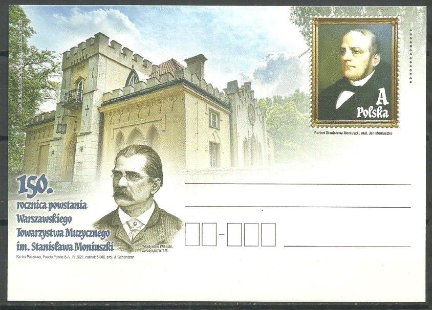 Znaczek Polska 2021 Fi Cp 1916 Całostka pocztowa