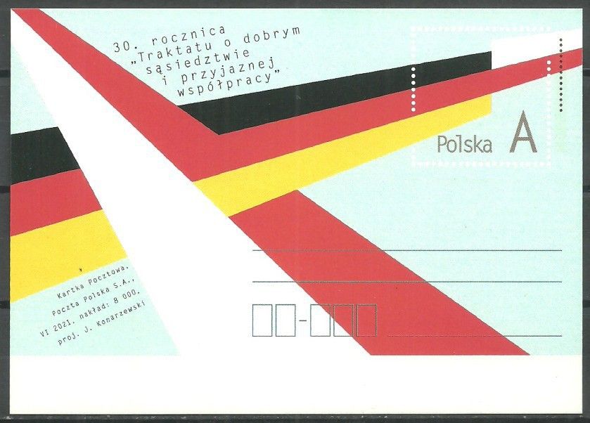 Znaczek Polska 2021 Fi Cp 1920 Całostka pocztowa