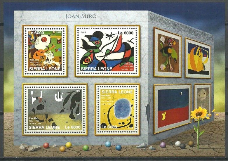 Znaczek Sierra Leone 2016 Mi ark 7353-7356 Czyste **