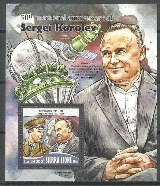 Znaczek Sierra Leone 2016 Mi bl 1024 Czyste **