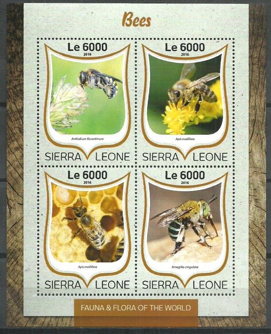Znaczek Sierra Leone 2016 Mi ark 7533-7536 Czyste **
