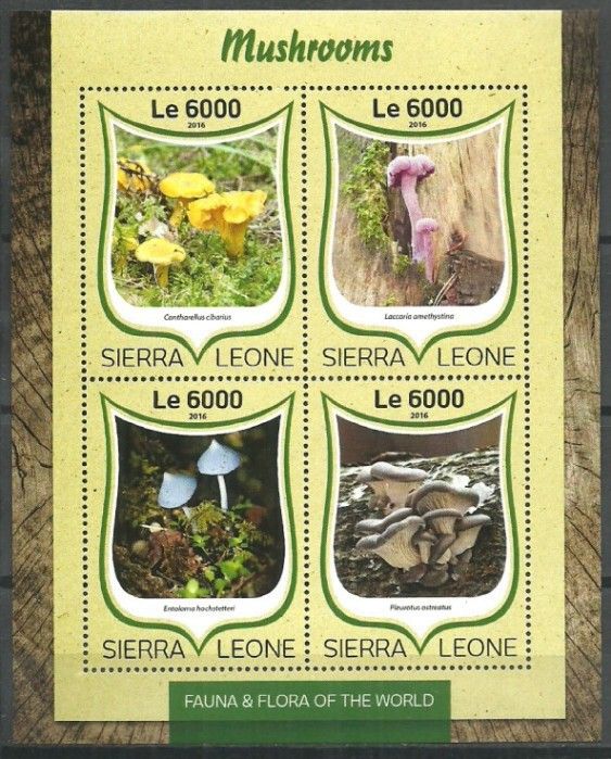 Znaczek Sierra Leone 2016 Mi ark 7513-7516 Czyste **