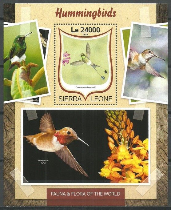 Znaczek Sierra Leone 2016 Mi bl 1041 Czyste **