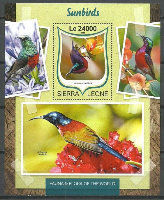 Znaczek Sierra Leone 2016 Mi bl 1042 Czyste **