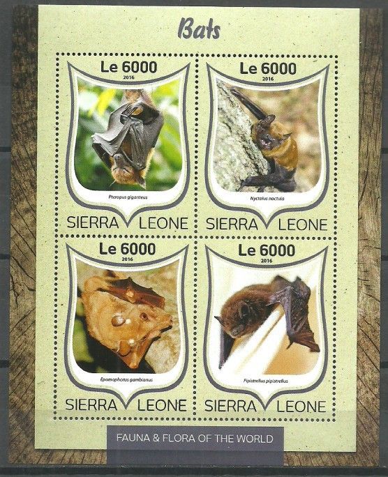 Znaczek Sierra Leone 2016 Mi ark 7573-7576 Czyste **