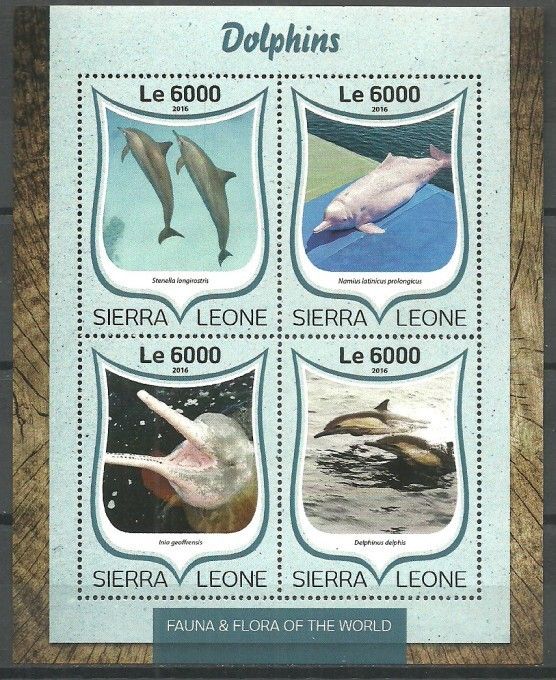 Znaczek Sierra Leone 2016 Mi ark 7603-7606 Czyste **