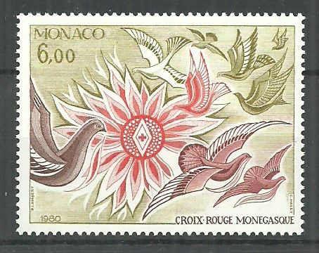 Znaczek Monako 1980 Mi 1443 Czyste **