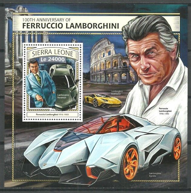 Znaczek Sierra Leone 2016 Mi bl 1098 Czyste **