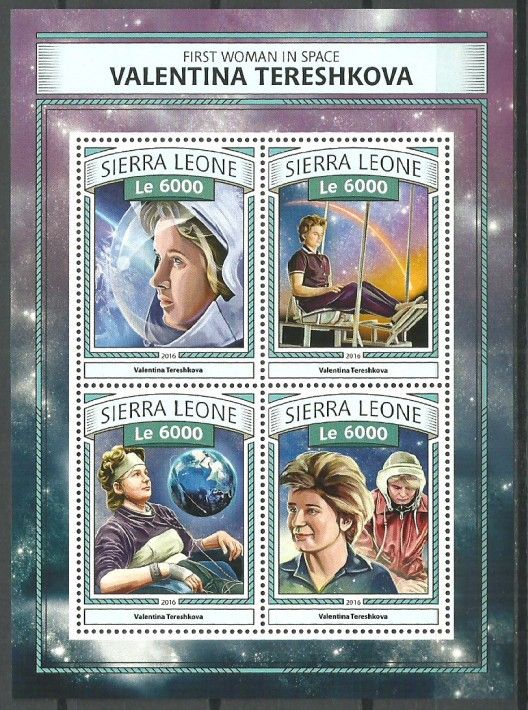 Znaczek Sierra Leone 2016 Mi ark 7898-7901 Czyste **