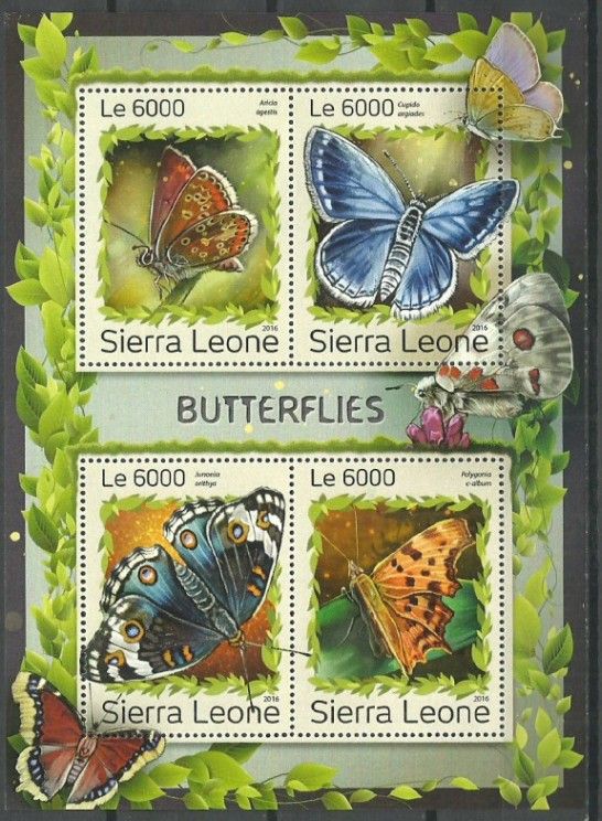 Znaczek Sierra Leone 2016 Mi ark 7928-7931 Czyste **