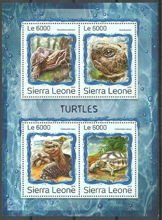 Znaczek Sierra Leone 2016 Mi ark 7943-7946 Czyste **