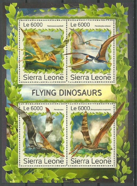 Znaczek Sierra Leone 2016 Mi ark 7948-7951 Czyste **