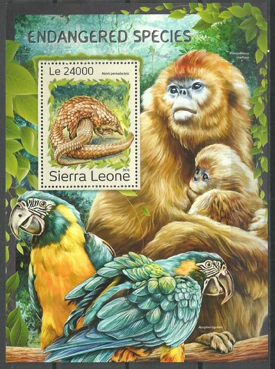 Znaczek Sierra Leone 2016 Mi bl 1123 Czyste **