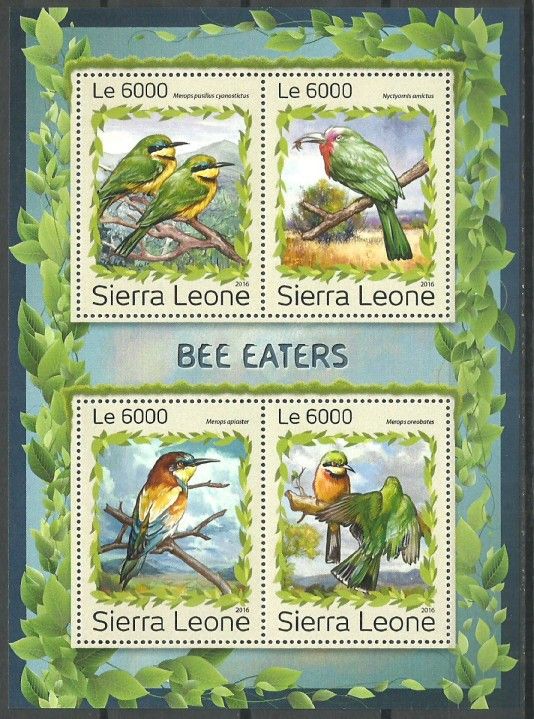 Znaczek Sierra Leone 2016 Mi ark 7963-7966 Czyste **
