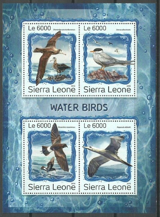 Znaczek Sierra Leone 2016 Mi ark 7968-7971 Czyste **