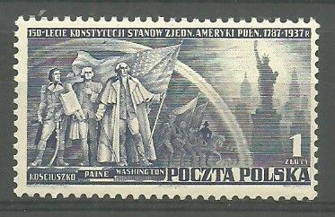 Znaczek Polska 1938 Mi 326 Fi 305 Czyste **