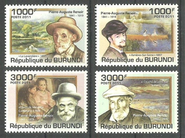 Znaczek Burundi 2011 Mi 2130-2133 Czyste **