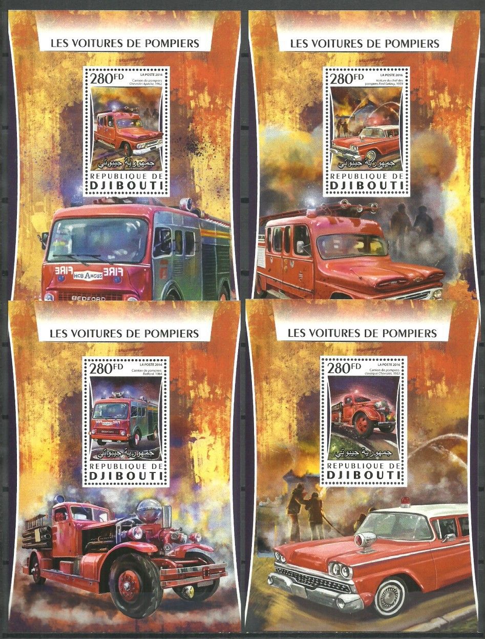 Znaczek Dżibuti 2016 Mi lx 1079-1082 Czyste **