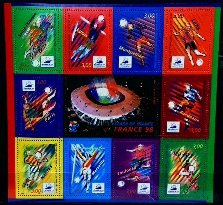 Znaczek Francja 1998 Mi bl 17 Czyste **