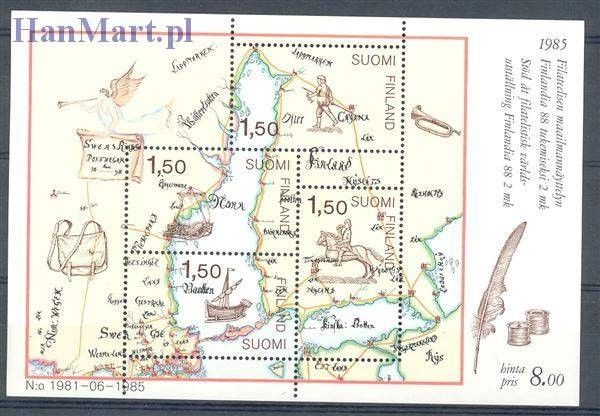 Znaczek Finlandia 1985 Mi bl 1 Czyste **