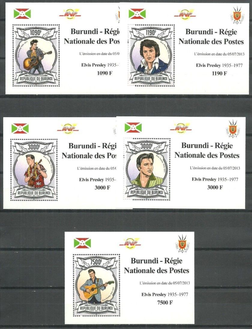 Znaczek Burundi 2013 Mi lx 3103-3107 Czyste **