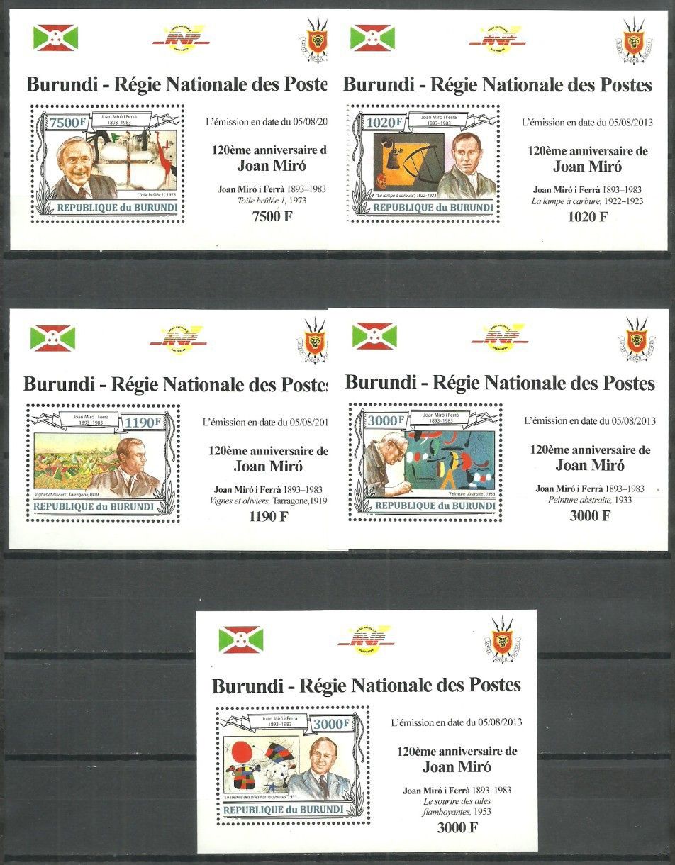 Znaczek Burundi 2013 Mi lx 3142-3147 Czyste **