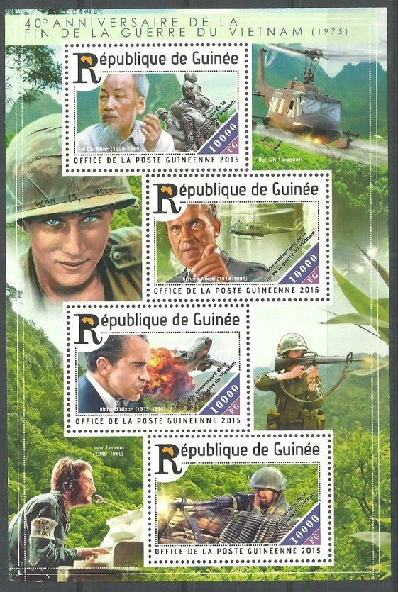 Znaczek Gwinea 2015 Mi ark 11138-11141 Czyste **