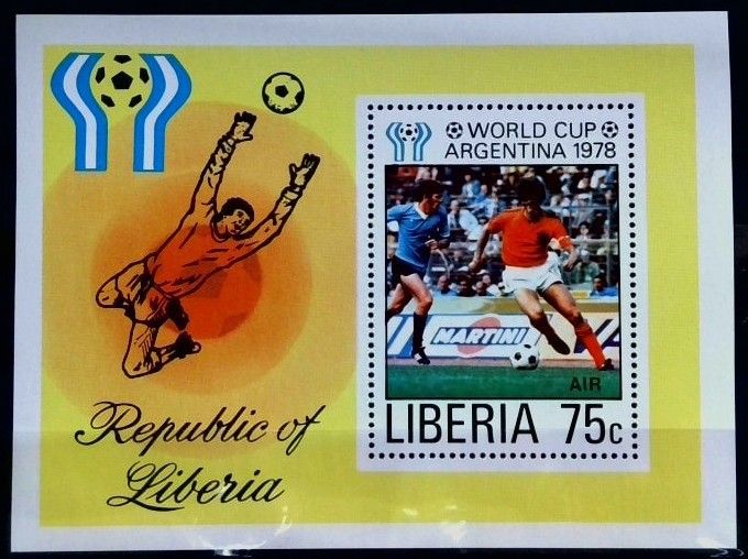 Znaczek Liberia 1978 Mi bl 90 Czyste **