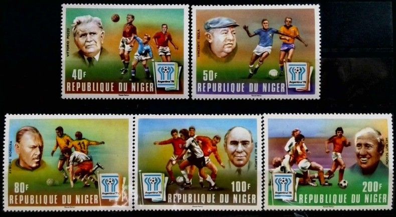 Znaczek Niger 1977 Mi 593-597 Czyste **