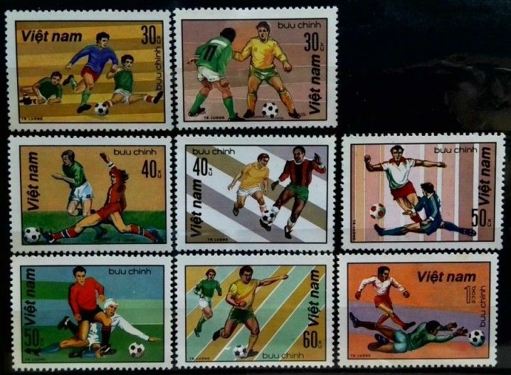 Znaczek Wietnam 1982 Mi 1214-1221 Czyste **