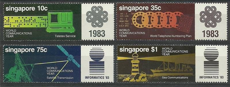 Znaczek Singapur 1983 Mi 436-439 Czyste **
