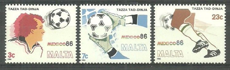 Znaczek Malta 1986 Mi 748-750 Czyste **
