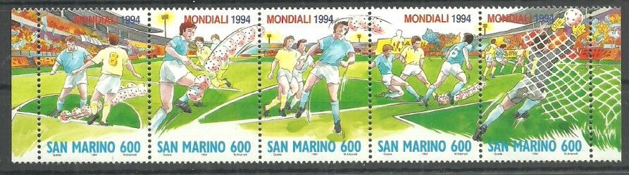 Znaczek San Marino 1994 Mi 1577-1581 Czyste **