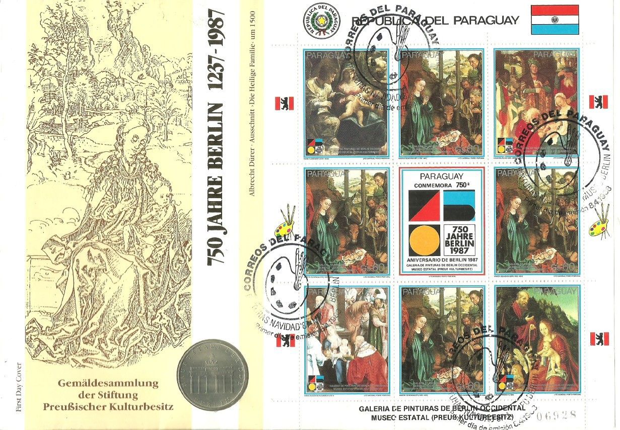 Znaczek Paragwaj 1988 Mi num 4211 FDC