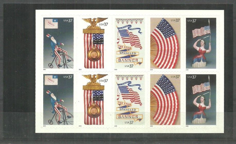 Znaczek USA 2003 Mi h-blatt 3736-3740 Czyste **