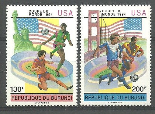 Znaczek Burundi 1993 Mi 1784-1785 Czyste **