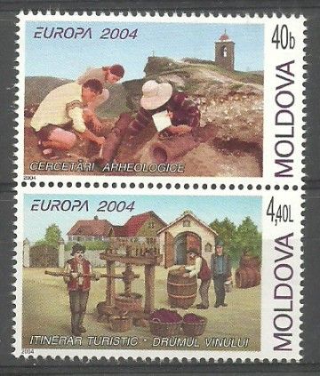 Znaczek Mołdawia 2004 Mi 487-488 Czyste **