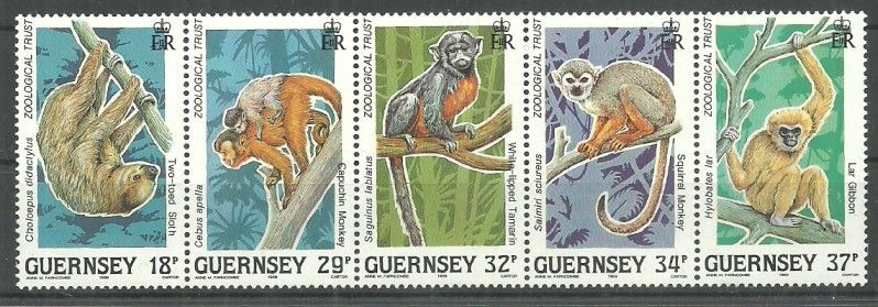 Znaczek Guernsey 1989 Mi 465-469 Czyste **