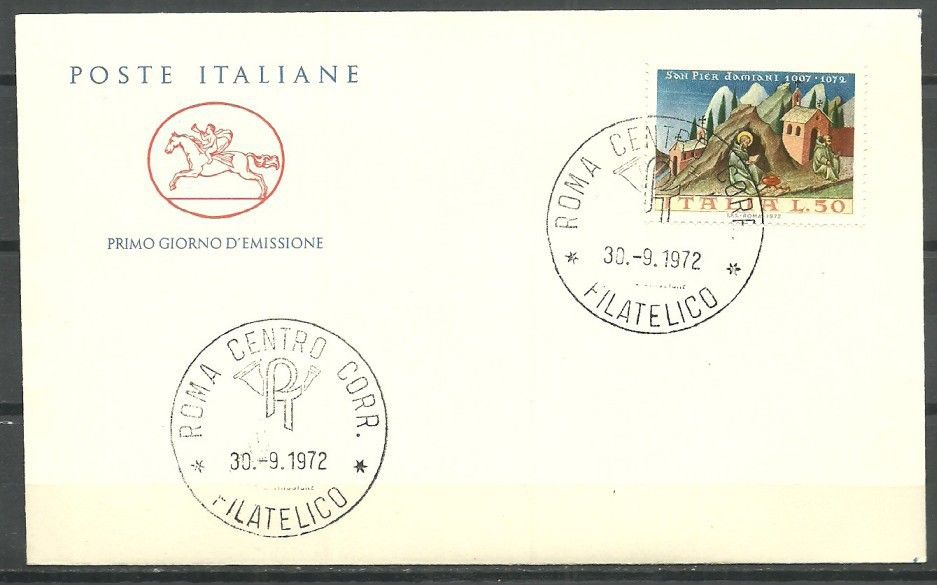 Znaczek Włochy 1972 Mi 1375 FDC