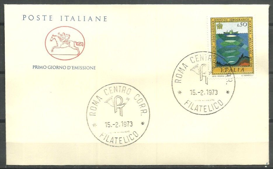 Znaczek Włochy 1972 Mi 1389 FDC