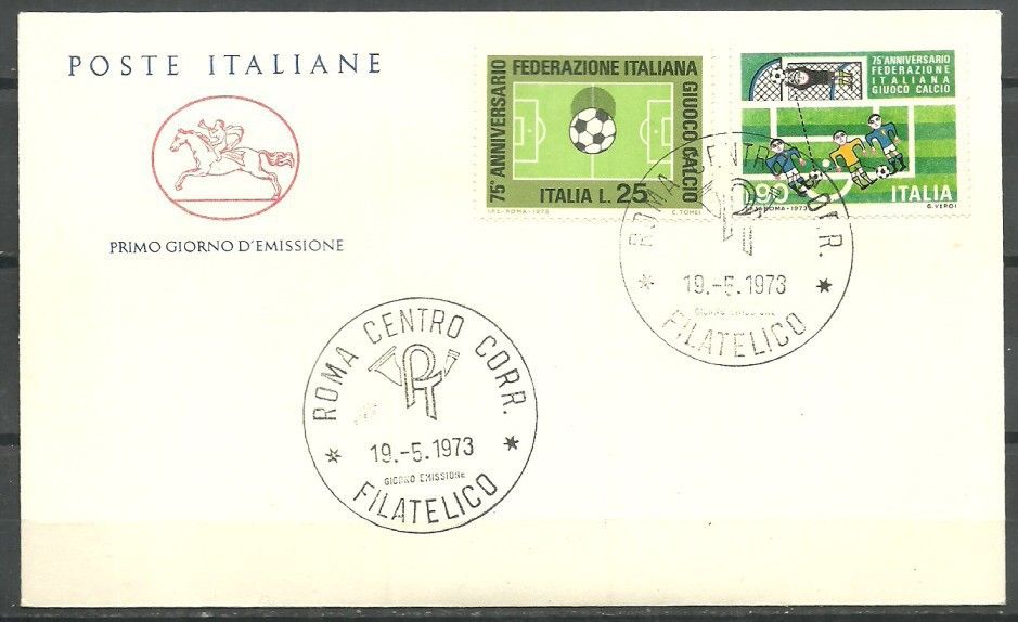 Znaczek Włochy 1973 Mi 1404-1405 FDC