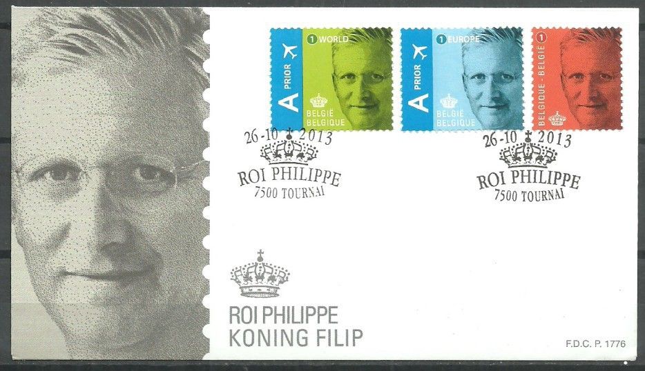 Znaczek Belgia 2013 Mi 4426-4428 FDC