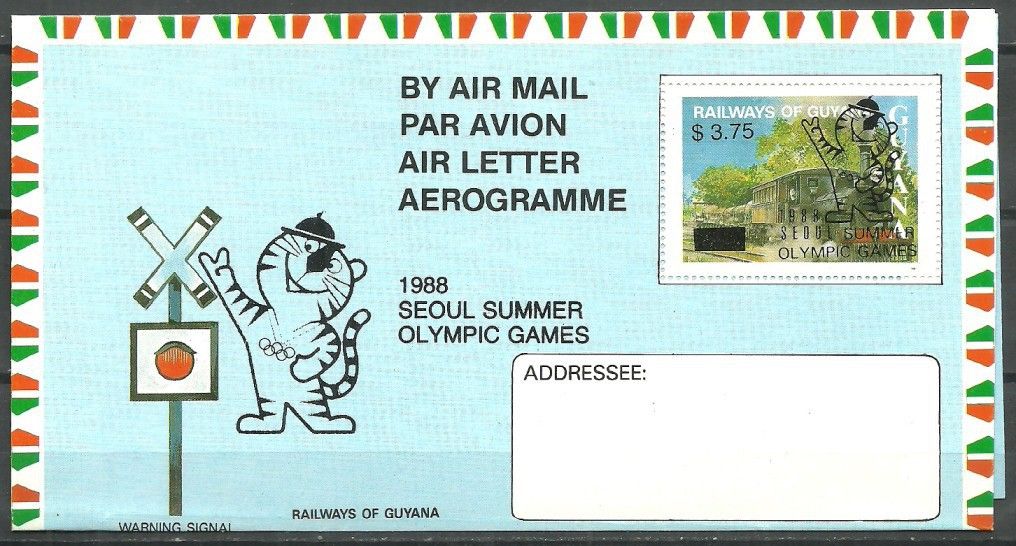 Znaczek Gujana 1988 FDC