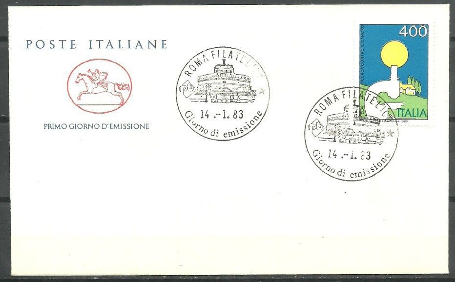 Znaczek Włochy 1983 Mi 1821 FDC
