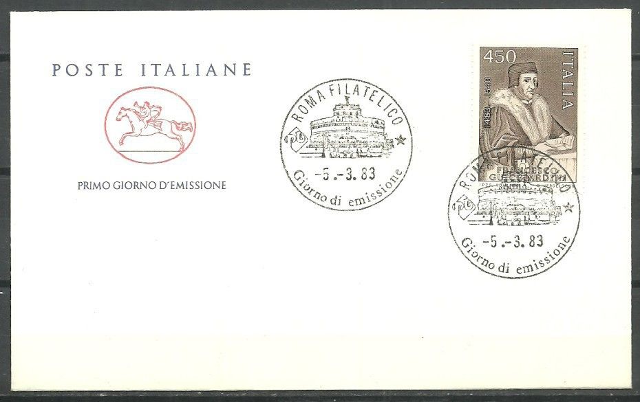 Znaczek Włochy 1983 Mi 1827 FDC
