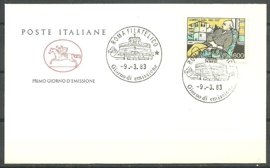 Znaczek Włochy 1983 Mi 1828 FDC