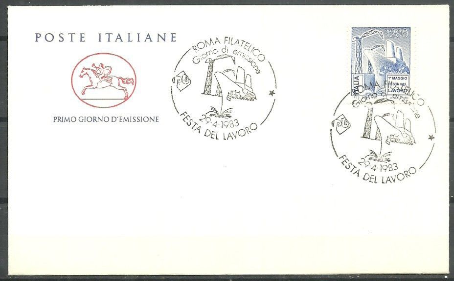 Znaczek Włochy 1983 Mi 1838 FDC